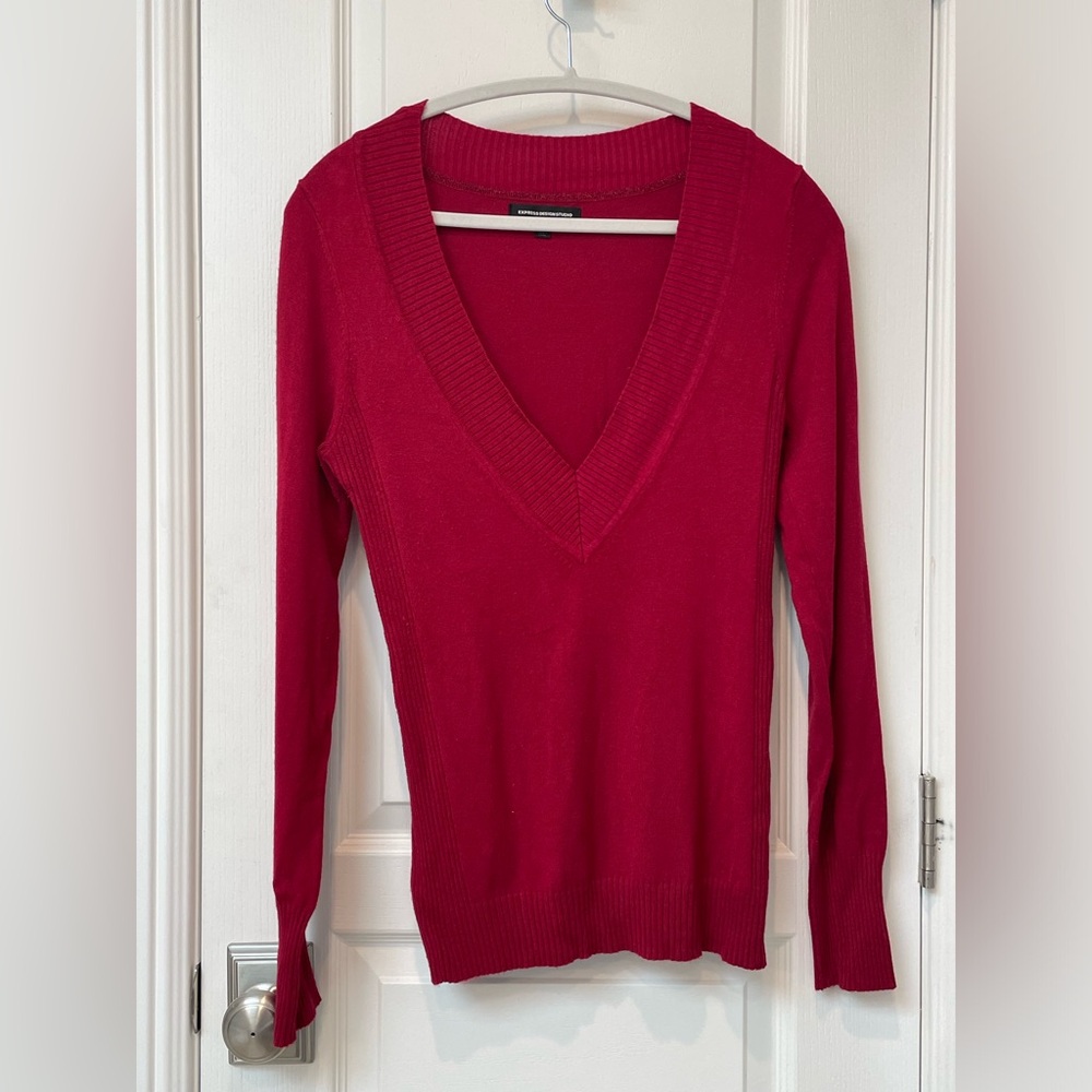 Express Design Studio V-Neck Sweater Size M